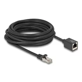   Delock Hálózat bővítő kábel RJ45 apa - RJ45 anya Cat.6A S/FTP 7,5 m fekete (DL-90320)