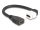 Delock Keystone modul HDMI kábel anya - anya 90 -ban hajlított 8K 60 Hz 20 cm, fekete