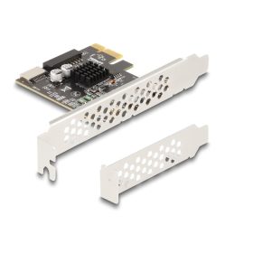   Delock PCI expressz x1 kártya - 1 x belső USB 5 Gbps Type-E Key A and 1 x 19 pin USB pin header male - alacsony profilú formatényező (DL-90344)