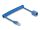Delock RJ45 tekercses kábelcsatlakozó a jack csatlakozóhoz Cat.6 UTP 0,45 m - 0,75 m kék
