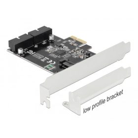   Delock PCI Express Kártya 2 x belső USB 3.0 tűfejes csatlakozóhoz (DL-90387)