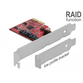   Delock 2 portos SATA PCI Express Kártya RAID 1-del - megismételve a meglévő adatokat (DL-90406)