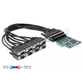   Delock PCI Express Kártya > 8 x RS-232 soros csatlakozó (DL-90411)
