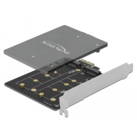   Delock PCI Express x1 Kártya - 2 x belső M.2 Key B (DL-90432)