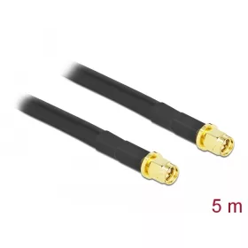  Delock Antennakábel, SMA-dugó apa SMA-dugó, LMR/CFD300 5 m low loss (DL-90451)