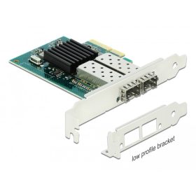   Delock PCI Express x4 kártya - 2 x SFP bővítőhely Gigabit LAN (DL-90480)