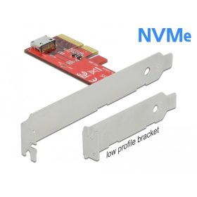   Delock PCI Express x4-kártya > 1 x belső OCuLink SFF-8612 - alacsony profilú formatényező (DL-90482)