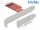 Delock PCI Express x4-kártya > 1 x belső OCuLink SFF-8612 - alacsony profilú formatényező (DL-90482)