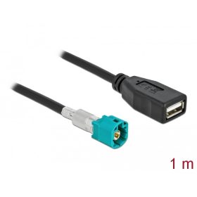   Delock Kábel HSD Z apa - A-típusú USB 2.0 anya 1 m (DL-90487)