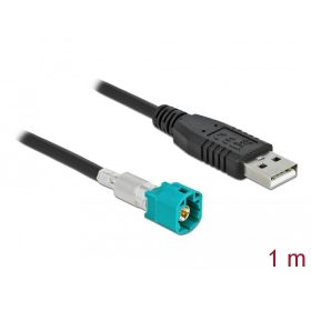   Delock Kábel HSD Z apa - A-típusú USB 2.0 apa 1 m (DL-90490)
