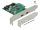Delock PCI Express x1 kártya - 2 x külső SuperSpeed USB (USB 3.2 Gen 1) USB Type-C  hüvely