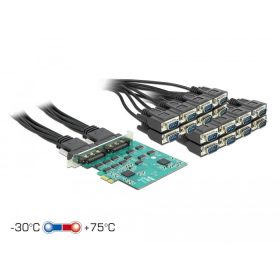   Delock PCI Express kártya 16 x soros RS-232 nagy sebességű ESD védelemhez (DL-90501)