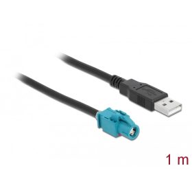   Delock Kábel HSD Z hüvely - A-típusú USB 2.0 apa 1 m (DL-90503)