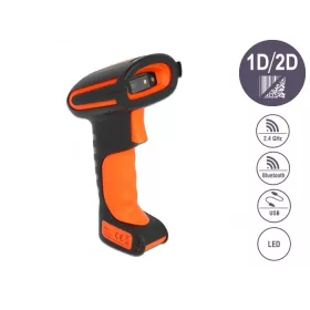   Delock Ipari vonalkódolvasó 1D és 2D 2,4 GHz-es, Bluetooth vagy USB-hez (DL-90507)