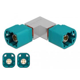 Delock Adapter HSD Z apa és HSD Z apa ívelt (DL-90525)