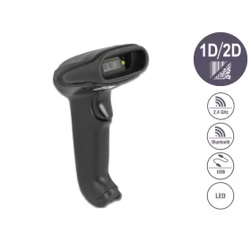   Delock Vonalkódolvasó 1D és 2D 2,4 GHz-es, Bluetooth vagy USB-hez (DL-90562)