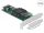 Delock PCI Express x8 kártya - 4 x belső NVMe SFF-8643 - alacsony profilú formatényező (DL-90585)