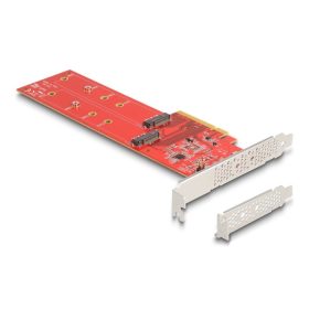   Delock PCI Express x8 kártya - 2 x belső NVMe M.2 Key M 110 mm - elágazás - alacsony profilú (DL-90616)