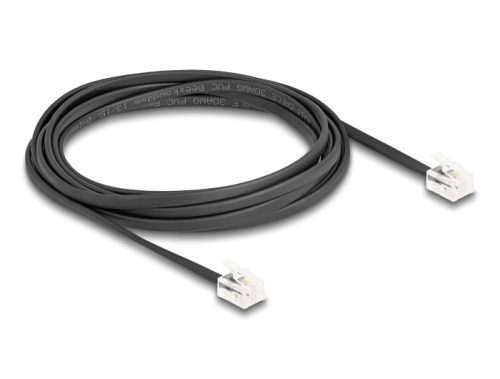 Delock Telefon kábel RJ11 apa - RJ11 apa fekete 2 m