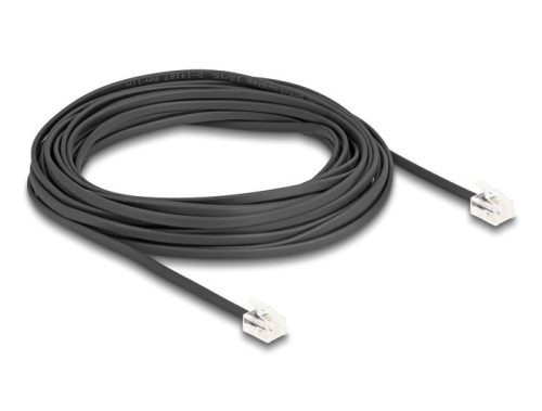 Delock Telefon kábel RJ11 apa - RJ11 apa fekete 5 m