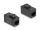 Delock Keystone modul, RJ45-aljzat - RJ45-aljzat, Cat.6A UTP fekete