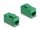 Delock Keystone modul, RJ45-aljzat - RJ45-aljzat, Cat.6A UTP zöld