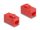 Delock Keystone modul, RJ45-aljzat - RJ45-aljzat, Cat.6A UTP piros