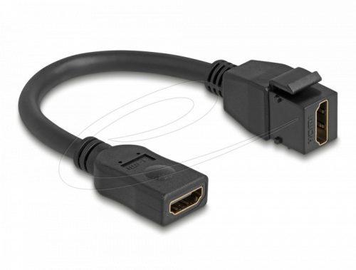 Delock Keystone modul kábel HDMI anya-alj 8K 60 Hz 20 cm fekete