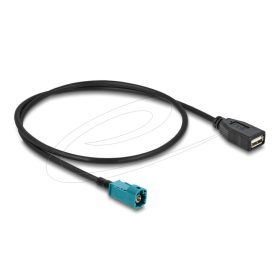   Delock Kábel HSD Z apa - A-típusú USB 2.0 anya 0,5 m (DL-90702)
