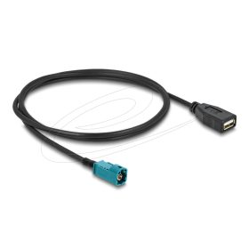   Delock Kábel HSD Z apa - A-típusú USB 2.0 anya 1 m (DL-90703)