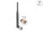 Delock WiFi 7 antenna N apa 2 - 3 dBi 20,6 cm hosszú kétirányú billenő csatlakozással hajlékony fekete anyaggal (DL-90735)