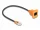 Delock D-Type RJ45 kábelcsatlakozó a jackhez Cat.5e UTP narancssárga / fekete 30 cm (DL-90803)
