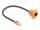 Delock D-Type RJ45 kábelcsatlakozó a jackhez Cat.5e UTP narancssárga / fekete 30 cm (DL-90804)