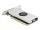 Delock PCI Expressz x16 kártya - 4 x 20 Gbps-s USB Type-C  négy csatornával ventilátorral és hűtőpárnával alacsony kialakítású faktorban