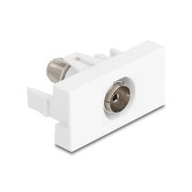 Delock Easy 45 Modul IEC anya - F anya fehér (DL-90844)