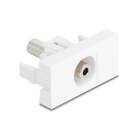   Delock Easy 45 Modul sztereo jack anya 3,5 mm 3 tűs - Sztereo jack anya 3,5 mm 3 tűs fehér (DL-90848)