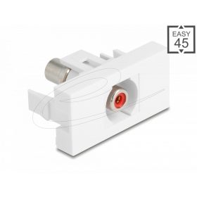   Delock Easy 45 modul RCA anya RCA anya piros/fehér (DL-90857)