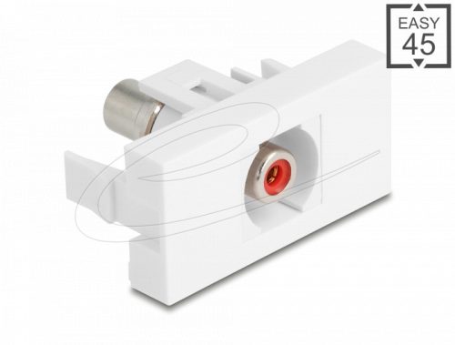 Delock Easy 45 modul RCA anya RCA anya piros/fehér