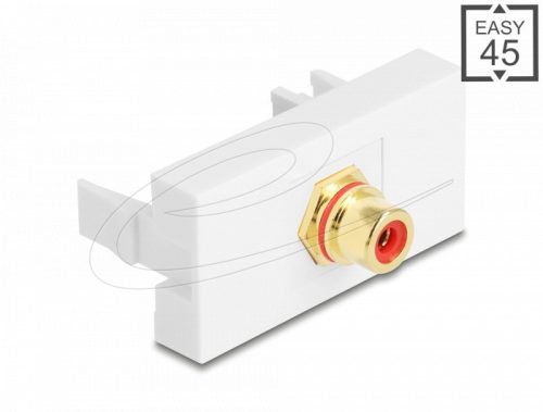 Delock Easy 45 modul RCA anya RCA anya aranyozott piros/fehér