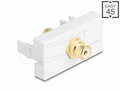 Delock Easy 45 modul RCA anya RCA anya aranyozott fehér / fehér