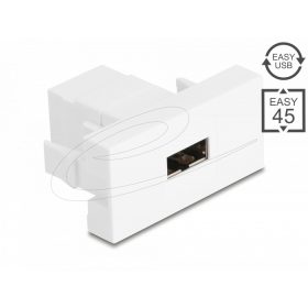   Delock Easy 45 modul EASY-USB 2.0 típusú anya - EASY-USB Type-A anya fehér (DL-90866)