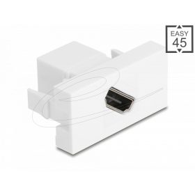   Delock Easy 45 modul HDMI anya-alj átlós 8K 60 Hz fehér (DL-90874)