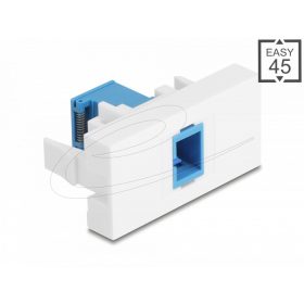   Delock Easy 45 modul SC Simplex anya SC Simplex anya lézeres védelemmel ellátott belső kék/fehér flippel (DL-90878)