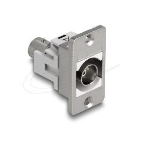   Delock panel tartó BNC anya-BNC anya ezüst / fehér (DL-90880)