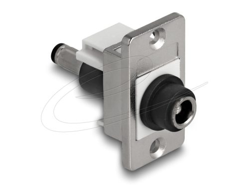 Delock Keystone DC 5,5 x 2,5 mm-es anya-DC 5,5 x 2,1 mm-es apa ezüst / fehér / fekete