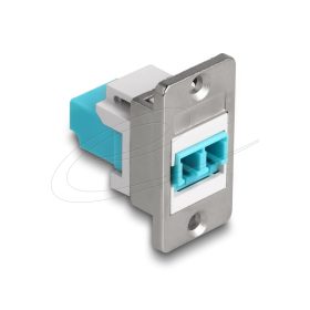   Delock panel tartó LC Duplex anya - LC Duplex anya ezüst / fehér / kék (DL-90888)