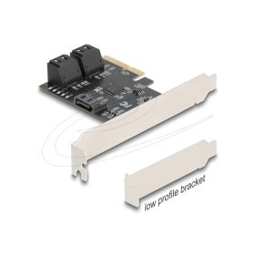   Delock 5 portos SATA vezérlő PCI Express x4 kártya - alacsony profilú formatényező (DL-90890)