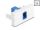 Delock Easy 45 Modul SC Simplex anya - SC Simplex anya kék/fehér