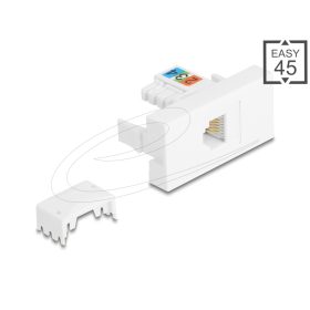 Delock Easy 45 Modul RJ12 jack  - LSA UTP fehér (DL-90897)