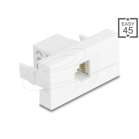   Delock Easy 45 Modul RJ12 jack - RJ12 jack UTP fehér (DL-90898)